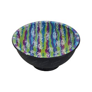 Cuia de Silicone To Na Bê Full Print - Mix Verde, Azul e Roxo