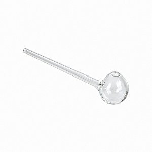 Pipe de Vidro para Óleo Transparente