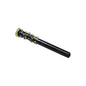 Piteira de Vidro Antiestresse Preta e Verde 7mm