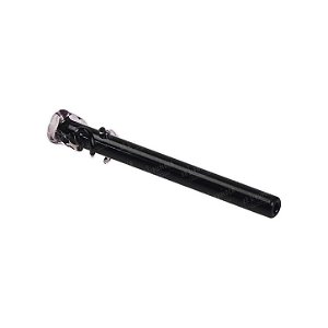 Piteira de Vidro Preta com Espiral Rosa 7mm