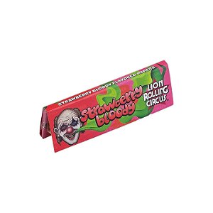 Seda Mini Size Saborizada Lion Rolling Circus Strawberry Bloody Morango