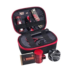 Kit Case Pro Puff Life Raw - Mix Preto e Vermelho