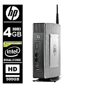 Mini Computador Hp T510 Dual Core 4Gb 500Gb Wi-fi