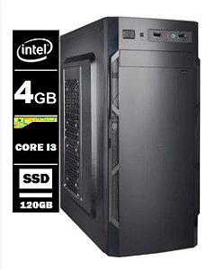 Computador Intel Core I3 4gb Ddr3 120gb Ssd / Wifi