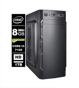 Computador Intel Core I3 7100 8gb Ddr4 1Tb Sata / Wifi