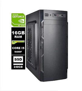 Computador Core I5 9400F 16gb 240Ssd / Wifi / Vga Gforce 210