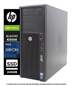 Workstation Hp Z420 Intel Xeon E5-1650 32gb HD 2Tb + SSD 240