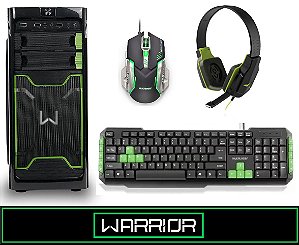 Kit  Gamer Gabinete Warrior + Fone + Teclado + Mouse - Ga187