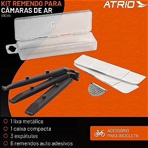 Kit de Remendo para Pneu Câmara de Ar Bicicleta Atrio BI084