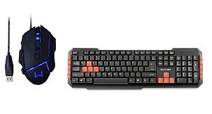 Kit Gamer Teclado E Mouse Usb Tc160 Tecla De Ataque / 4 Vel