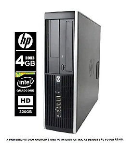 Computador Hp QUAD CORE 4gb Ddr3 320gb - Seminovo