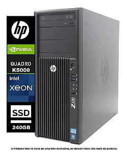 Workstation Hp Z420 Intel Xeon E5-1650 32gb HD 2Tb + SSD 240