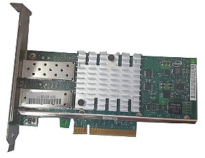 Placa Rede Fibra, 10 Gb. Intel X520-da2