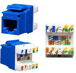 Conector Keystone Cat5e Fêmea Furukawa Rj45 - 10 Peças