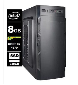 Computador Intel Core I5 4ºgeração 8gb Ddr3 240gb Ssd / Wifi