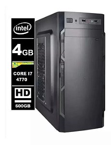 Computador Intel Core I7 4ºgeração 4gb Ddr3 500gb / Wifi