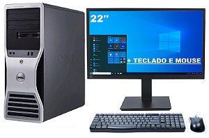 Workstation Dell T3500 w3565 16gb 240Ssd Monitor 22 Seminovo