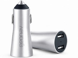 CARREGADOR VEICULAR UNIVERSAL GEONAV TURBO 17W