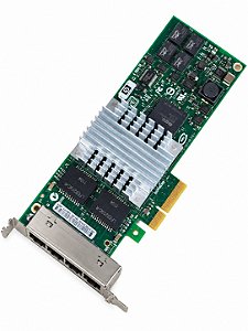 PLACA DE REDE HP NC364T QUADPORT GIGABIT PCI.E PERFIL BAIXO