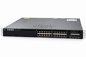 SWITCH CISCO C3650 24P GIGABIT / WS-C3650-24TS-L 2 FONTES