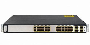 SWITCH CISCO C3750G 24P GIGABIT 4 SFP 1G / WS-C3750G-24TS-S1
