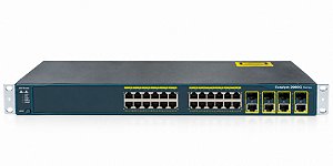 SWITCH CISCO C2960G 24P GIGABIT 4 SFP 1G / WS-C2960G-24TC-L