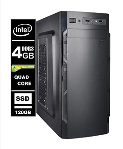 Computador Intel Quad Core 4gb Ddr3 120gb Ssd - Promoção 
