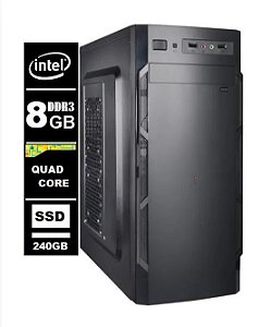 Computador Intel Quadcore 8gb Ddr3 240gb Ssd - Promoção