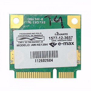 Placa Wireless Win U25 S23 N325 N345+ E-max - Aw-ne139h