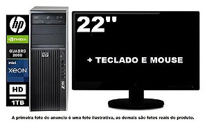 Workstation Hp Z400 Intel Xeon W3550 8gb 1TB SATA