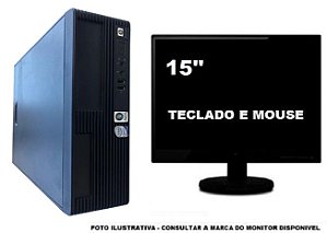 Computador Hp dx7400 Core 2 duo HD 320Gb 4Gb Com Monitor