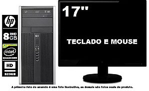 Computador Hp 6000 Quad Core Q6600 8gb Ddr3 Hd 320gb