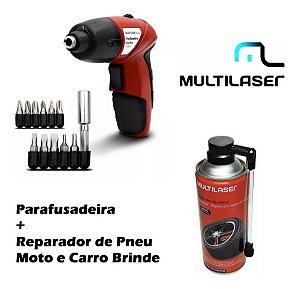 Parafusadeira Eletrica Bivolt Ho031 + Reparador De Pneu