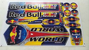 Adesivo Para Quadro, De Bicicleta Mtb, Red Bull, De Luxo