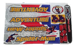 Adesivo Tipo Spider Man, De Bicicleta, Infantil, De Luxo