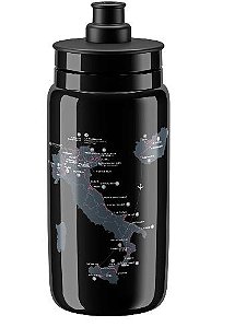 GARRAFA PLASTICO FLY 550ML GIRO D ITALIA BLACK MAP 2021 PRETO CARAMANHOLA