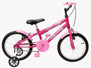 Bicicleta Caloi Barbie Aro 16 c/ Rodinhas Laterais Ros