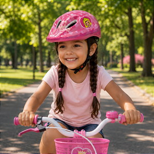 CAPACETE INFANTIL,ABSOLUTE KIDS SHAKE,COR ROSA ,PRINCESA TAMANHO M