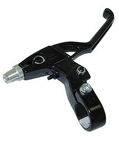 MACANETA PARA BICICLETA MTB V-BRAKE ALUMÍNIO PRETO