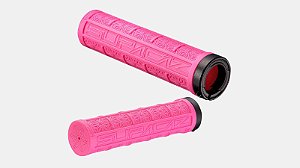 PUNHO MANOPLA SPECIALIZED PARA BICICLETA GRIZIPS COM TRAVA ROSA SUPACAZ