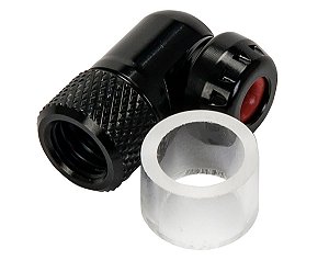 Dispositivo de controle de liberacao de fluxo de CO2, Specialized, c/ bico 90 graus de design de rosca - R$99,00