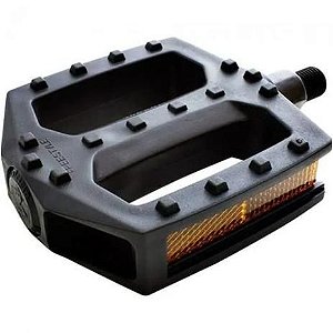 Pedal Nylon Plataforma 9/16 Preto "EIXO GROSSO"