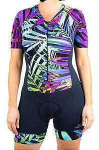 Macaquinho Feminino Marcio May Funny Water Color Leaves - GG