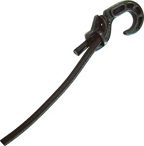 ELASTICO 1 METTRO REG.PONTA PLÁSTICO PRETO