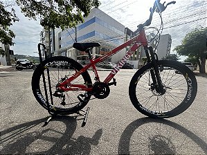 BICICLETA VIKINGX FREERIDE ARO(26) TAMANHO 13,5(P) COR VERMELHA