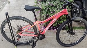 BICICLETA ABSOLUTE MIA TAMANHO ARO(29) TAMANHO 15(P) COR ROSA KIT MONTAGEM