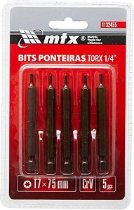 BITS TORX 1/4 T07 X 50MM ACO CRV MTX(UNIDADE)