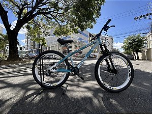 BICICLETA VIKINGX ARO(26) TAMANHO 13,5(P) COR AZUL OCEANO/BRANCA