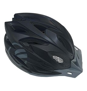 CAPACETE MTB IN MOLD - PRETO/CINZA, TAMANHO M