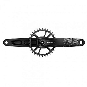 PEDIVELA SRAM NX EAGLE DUB 12 VELOCIDADES, 175MM DIRECT MOUNT 32T, SEM CENTRAL E ROLAMENTO, PRETO